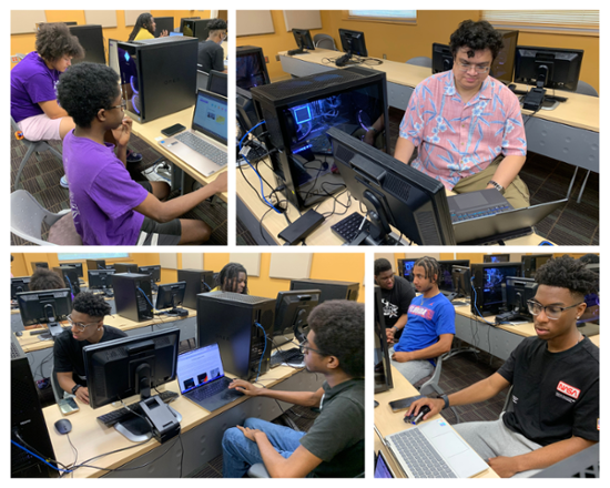 AITS and CyberKNights students compete in the NASA Challenge.